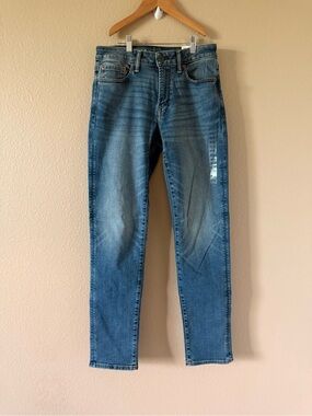 American Eagle Outfitters Men's Slim Straight Blue Washed Jeans